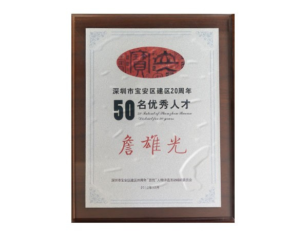 木工板材十大名牌松博宇詹雄光-寶安區優秀人才